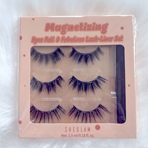 False Eyelashes 3 Pairs Magnetic